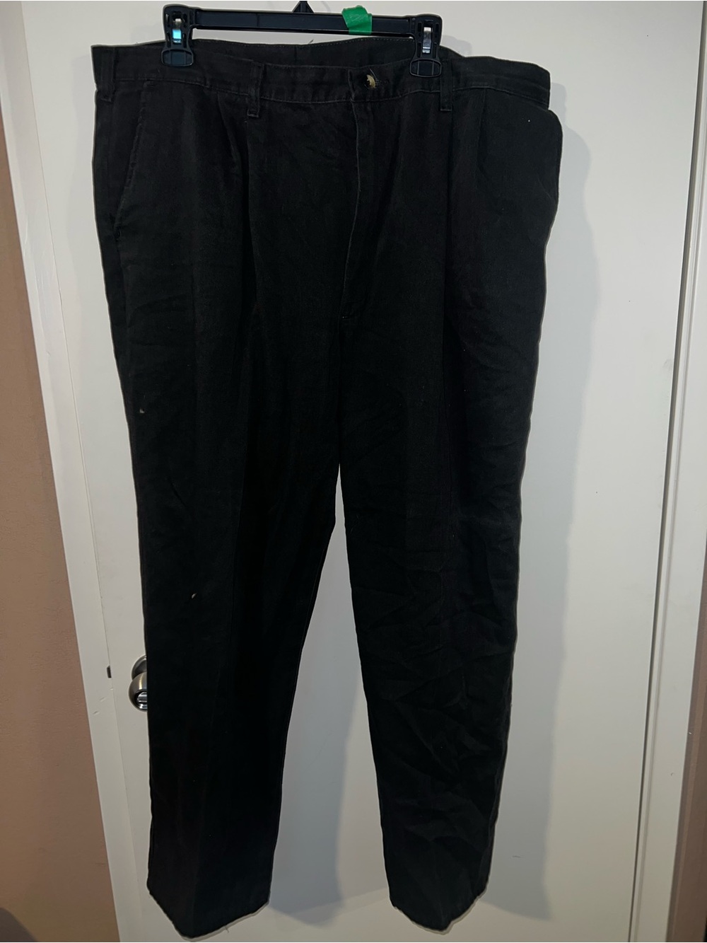 Men's Black Casual Pants 42x30